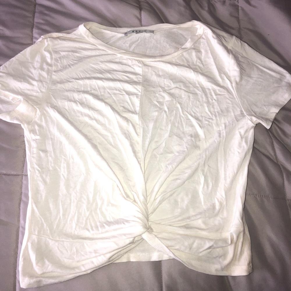 White crop top